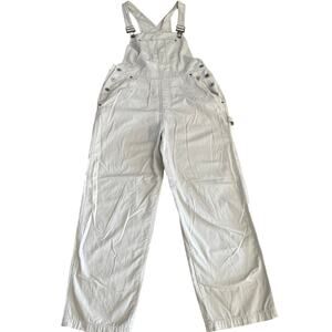 Vintage Y2K Sonoma Light Khaki Cargo Overalls, Size L, 100% Cotton
